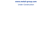 Tablet Screenshot of metal-group.com